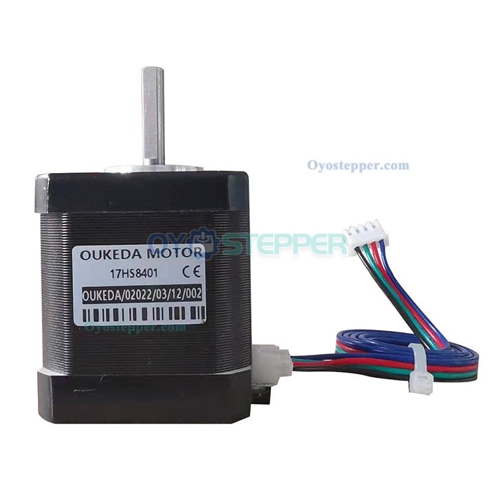 OUKEDA NEMA17 Stepper Motor 1.8 Deg 59Ncm(83.55 oz.in) 2A D-cut for 3D Printer